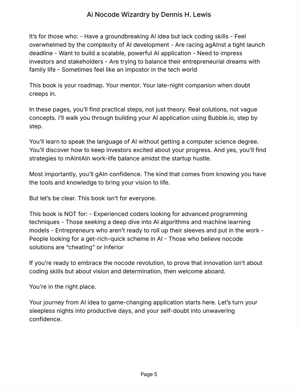 AI Nocode Wizardry, page 5