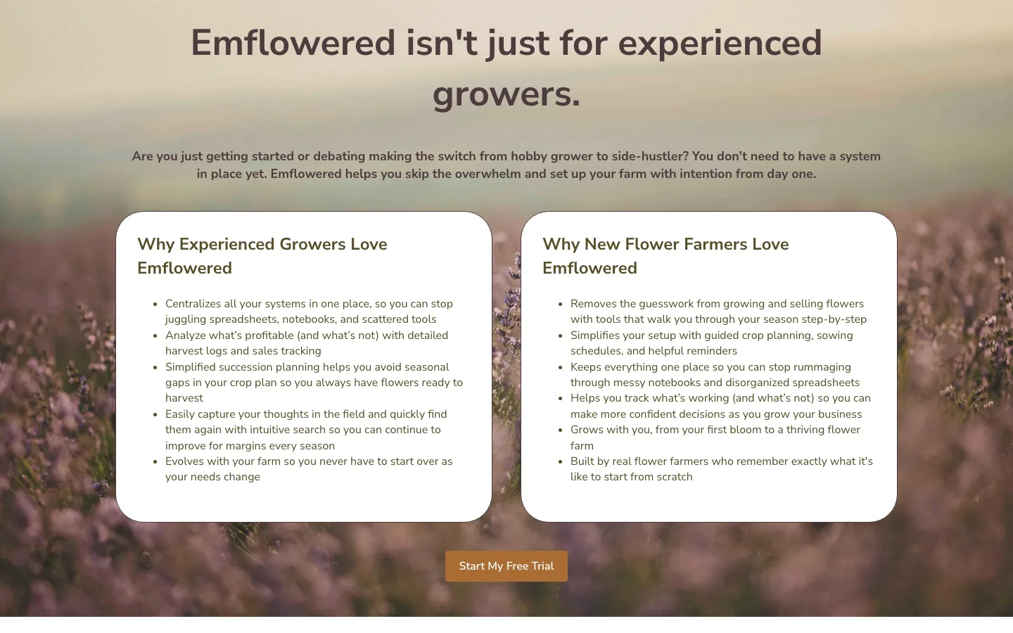 Emflowered — The record keeping is the payoff