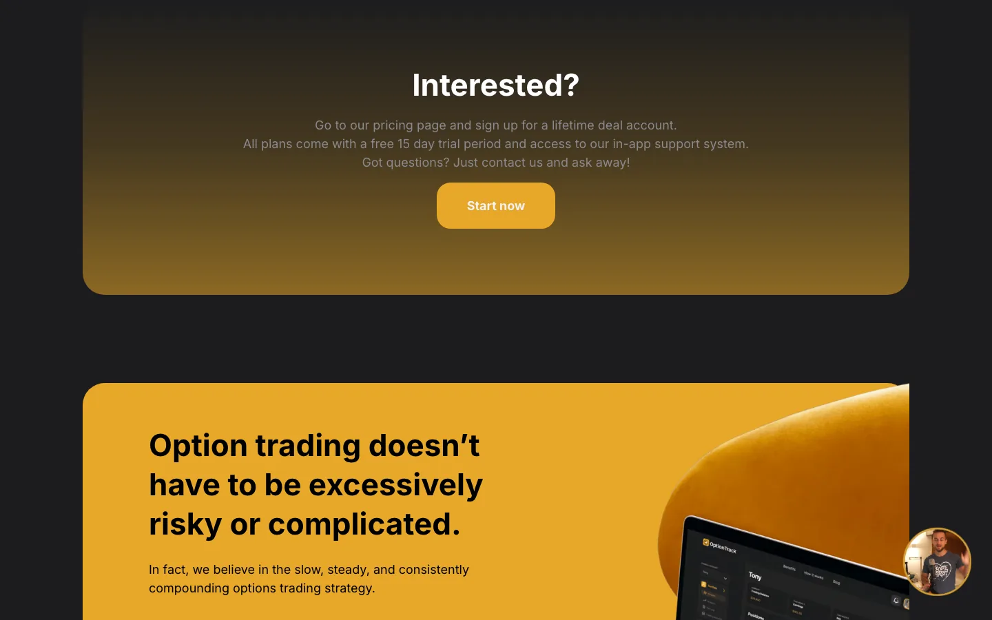 OptionTrack — Built to be understood, not admired